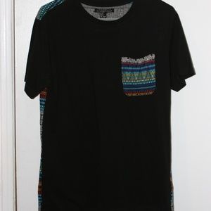 Patterned Pocket T Shirt